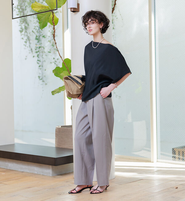 Rouge vif「ウエストゴム ワイドバレルパンツ」|その他|