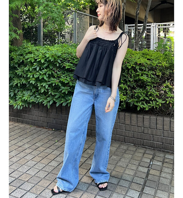 Rouge vif「ボイルスモッキングキャミソール」|キャミソール|