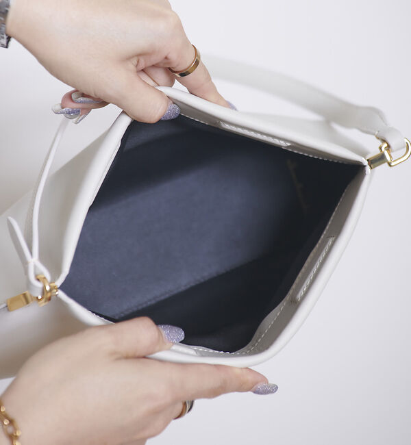 Rouge vif「【MAESTOSO/マエストソ】AURORA BAGUETTE スクエアバッグ　」|ハンドバッグ|