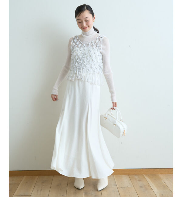 Rouge vif「【新色登場】切替マキシスカート」|スカート|