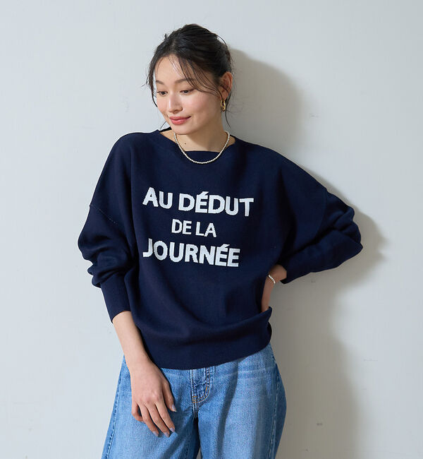 Rouge vif「【一部店舗限定】【追加4】ジャガードロゴニット」|ニット・セーター|