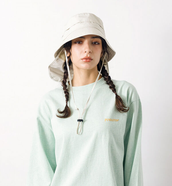 Rouge vif「【RUBEN / ルーベン】シェードバケットハット / 日焼け対策 / ストラッ」|その他|