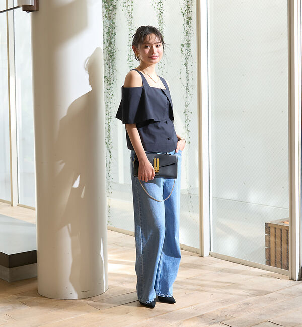 Rouge vif「ケープオフショルブラウス」|シャツ・ブラウス|