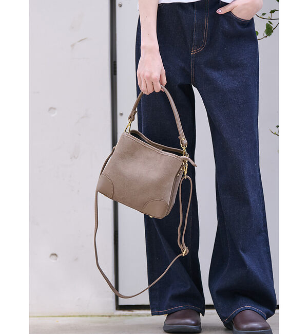 Rouge vif「【AULENTTI/オウレンティ】2WAY スウェードワンハンドルミニバッグ /」|ハンドバッグ|