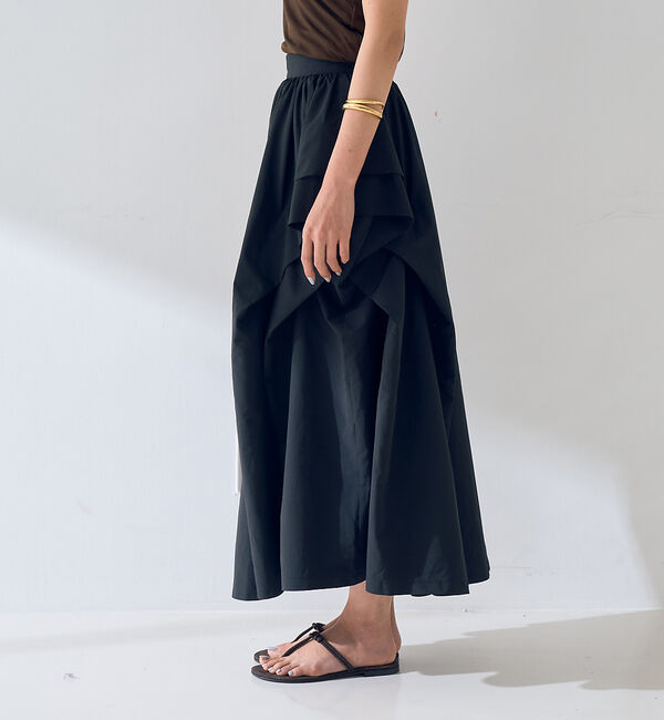 Rouge vif「ギャザーサイドデザイン ロングスカート」|スカート|