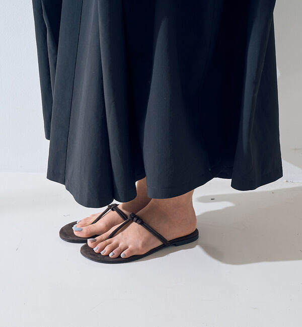 Rouge vif「ギャザーサイドデザイン ロングスカート」|スカート|