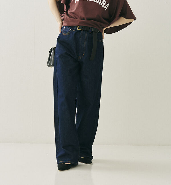 Rouge vif「【NEEDBY heritage/ニードバイヘリテージ】KOH ワイドストレート」|デニム|