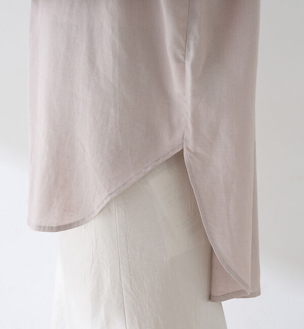 Rouge vif「【新色追加】麻混バックスリットシャツ」|シャツ・ブラウス|