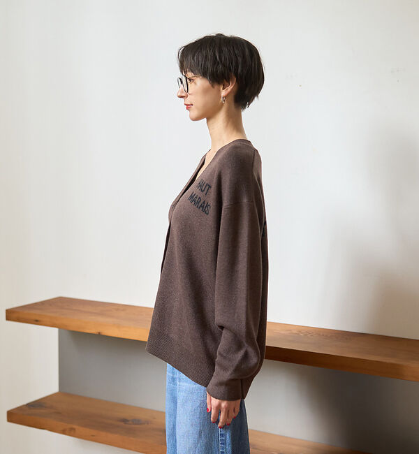 Rouge vif「ロゴニットカーディガン」|カーディガン|