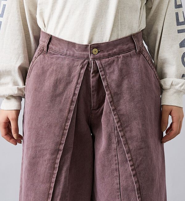 Rouge vif「【157/イチゴーナナ】HALF TUCK SHORTS/ハーフパンツ/157F」|デニム|