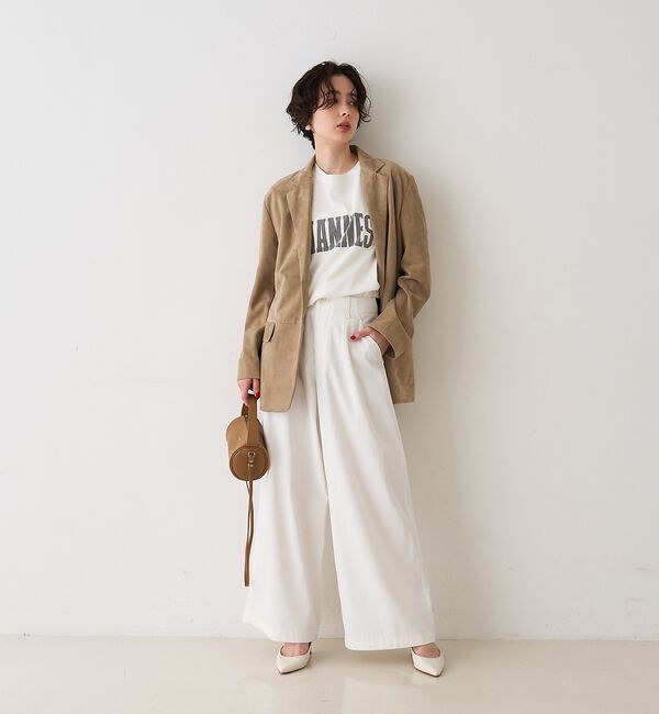 Rouge vif「ポリコットン撥水ワイドパンツ」|その他|