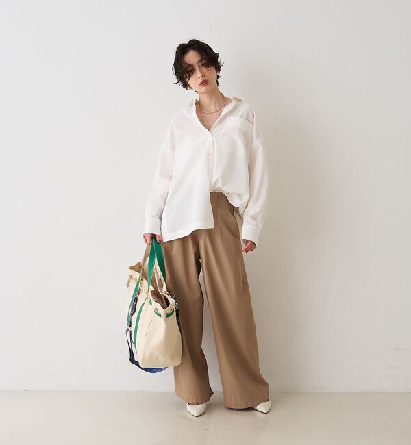 Rouge vif「ポリコットン撥水ワイドパンツ」|その他|