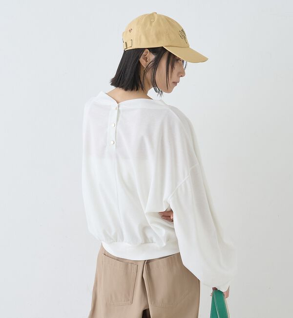 Rouge vif「ポリスパンパフスリーブイージーカットプルオーバー/吸水速乾」|Tシャツ・カットソー|