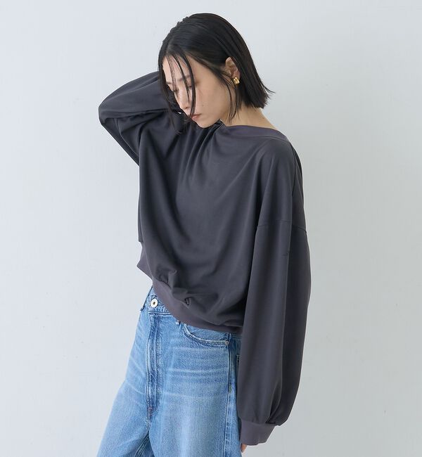 Rouge vif「ポリスパンパフスリーブイージーカットプルオーバー/吸水速乾」|Tシャツ・カットソー|