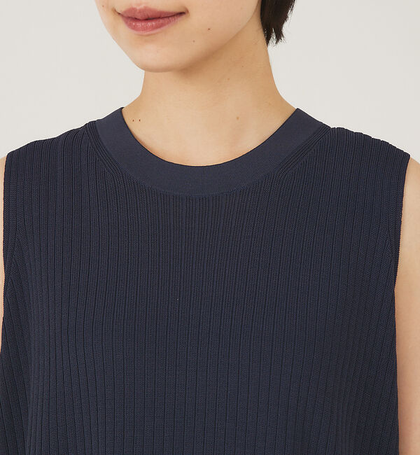 qualite「《セットアップ対応》レーヨンストレッチリブニット」|ニット・セーター|