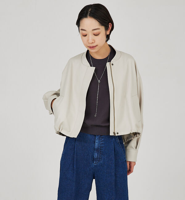 qualite「ショートフォルムブルゾン」|ブルゾン・スタジャン|