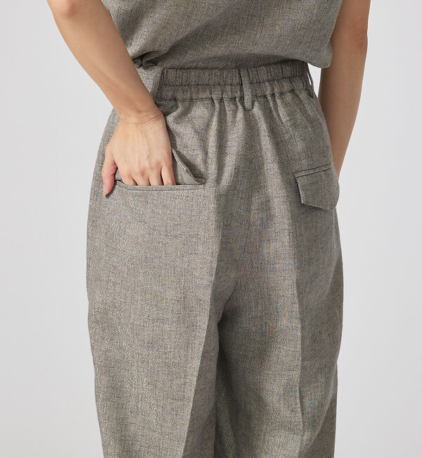 qualite「【セットアップ対応】ラメリネンタックパンツ」|その他|