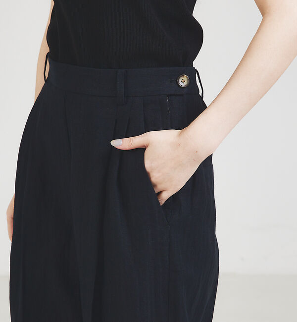 qualite「【セットアップ対応】ランダムヘリンボーンリネンパンツ」|その他|