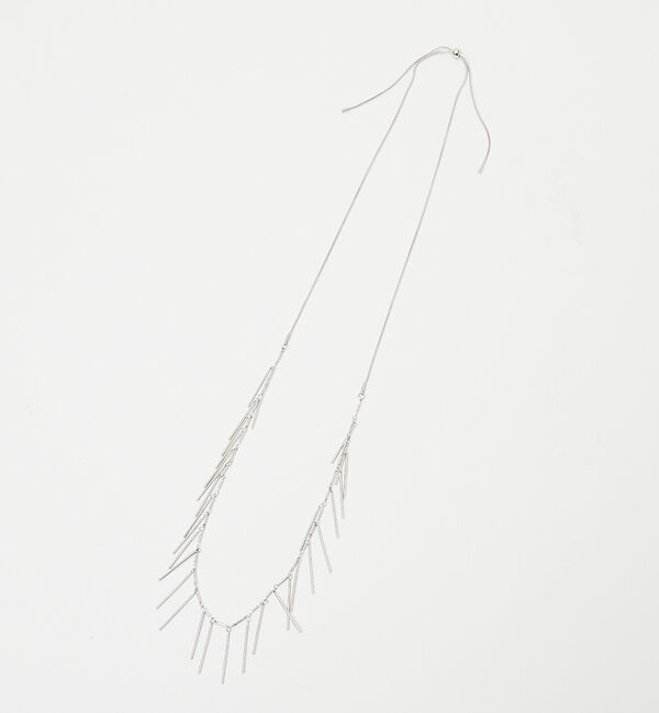 qualite「フリンジチェーンネックレス」|ネックレス|シルバー
