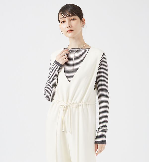 qualite「ダブルクロスドロストオールインワン」|その他|