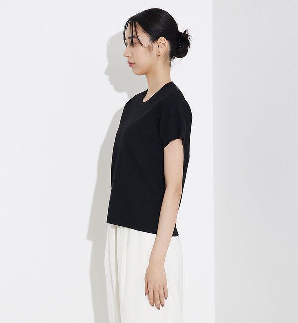 qualite「ウォッシャブルニットT」|Tシャツ・カットソー|