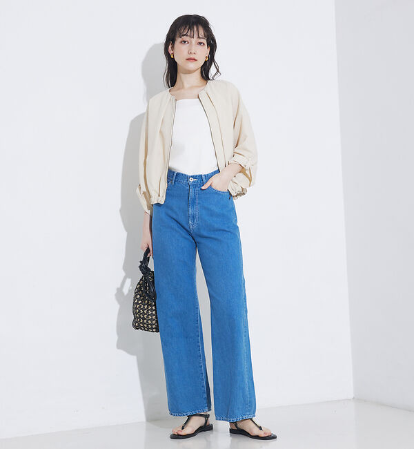 qualite「【接触冷感・吸水速乾・UV】シアサッカーブルゾン /セットアップ対応」|ブルゾン・スタジャン|