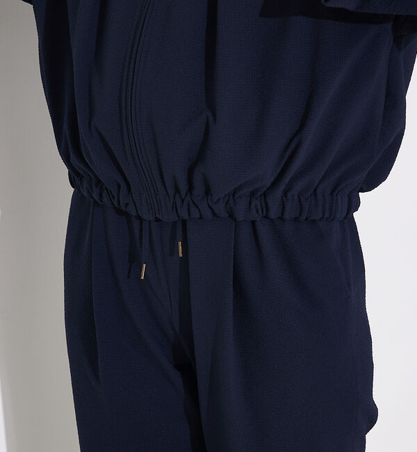 qualite「【接触冷感・吸水速乾・UV】シアサッカーブルゾン /セットアップ対応」|ブルゾン・スタジャン|