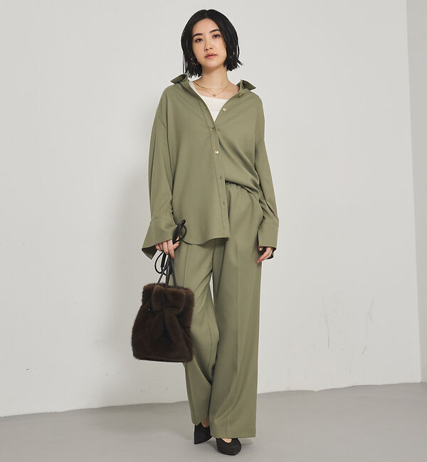 qualite「【セットアップ対応】ソフトサキソニードロストパンツ」|その他|