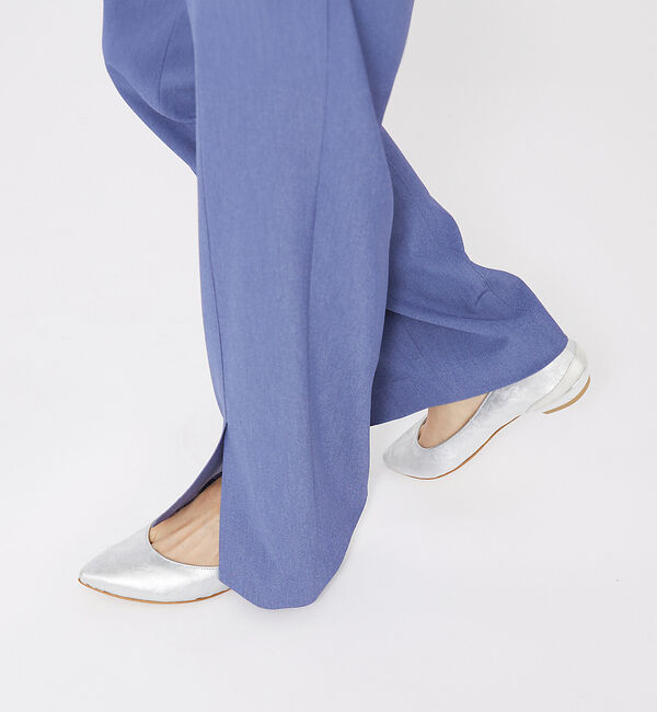 AU BANNISTER「【ミリオンセラー】ボロネーゼ  フラットパンプス」|パンプス|シルバー