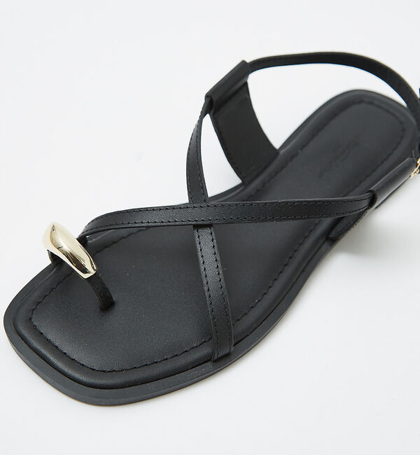 AU BANNISTER「【販売店舗限定】ニュアンスリング ストラップサンダル」|サンダル|