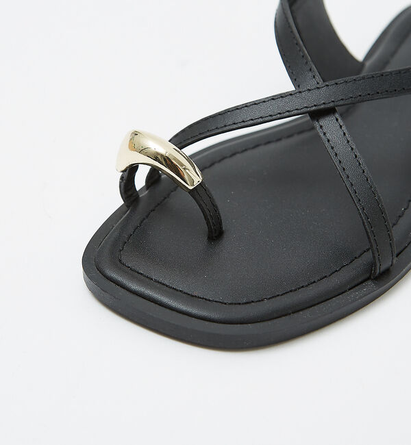 AU BANNISTER「【販売店舗限定】ニュアンスリング ストラップサンダル」|サンダル|