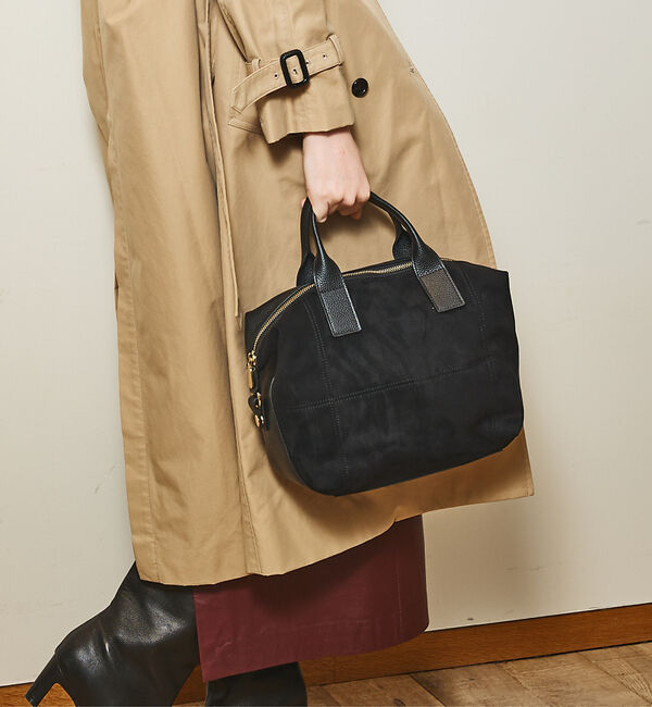 LOWELL things「Velu / 2WAYスエードボストンバッグ」|ボストンバッグ|ブラック