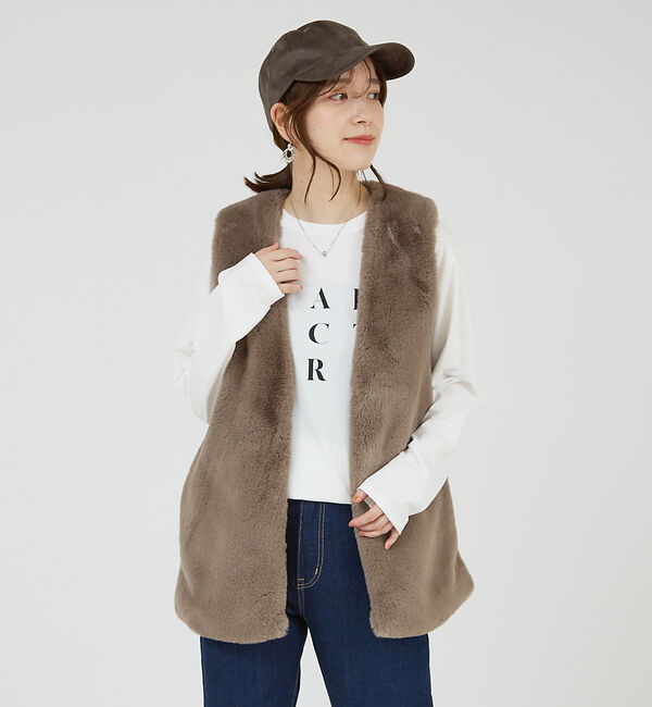 abahouse mavie「フェイクスウェードキャップ」|その他|