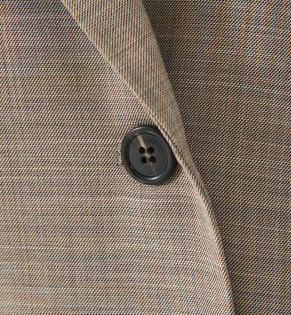 abahouse mavie「【LEE掲載・セットアップ対応】メランジ調ダブルジャケット/リネンライクジャケッ」|テーラードジャケット|