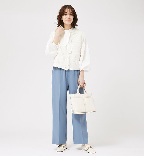 abahouse mavie「ツィードニットベスト」|ベスト・ジレ|