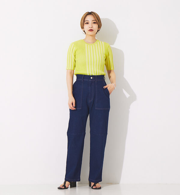 NOMINE「ミックスリブニットプルオーバー」|ニット・セーター|