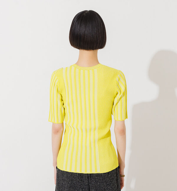 NOMINE「ミックスリブニットプルオーバー」|ニット・セーター|