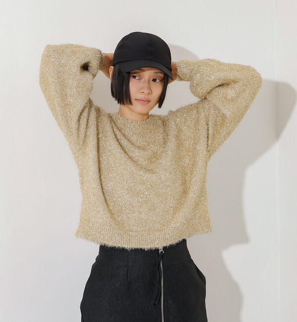 NOMINE「ラメシャギープルオーバー」|ニット・セーター|