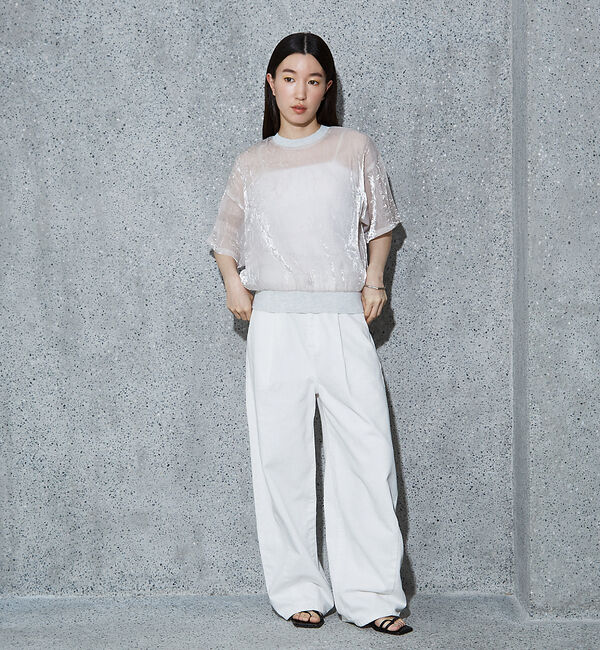 NOMINE「【セットアップ着用可】シャイン リンクル Ｔシャツ」|Tシャツ・カットソー|