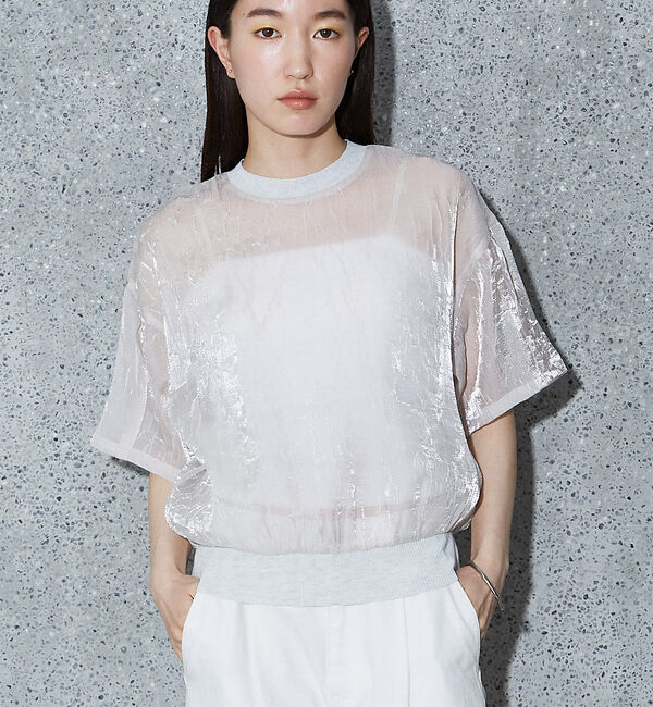 NOMINE「【セットアップ着用可】シャイン リンクル Ｔシャツ」|Tシャツ・カットソー|