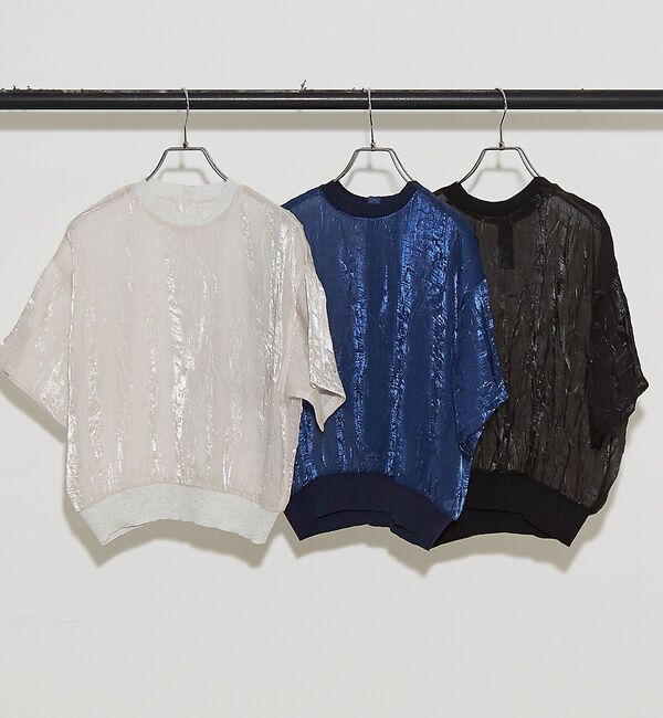 NOMINE「【セットアップ着用可】シャイン リンクル Ｔシャツ」|Tシャツ・カットソー|