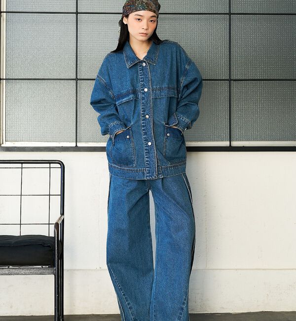 NOMINE「【セットアップ対応】オーバーサイズ デニム ジャケット / カバーオール」|その他|