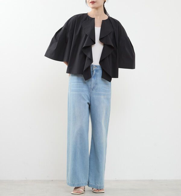 TIARA「フリルスキッパーブラウス」|シャツ・ブラウス|