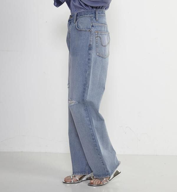 Soffitto「前スリット加工デニムパンツ」|デニム|