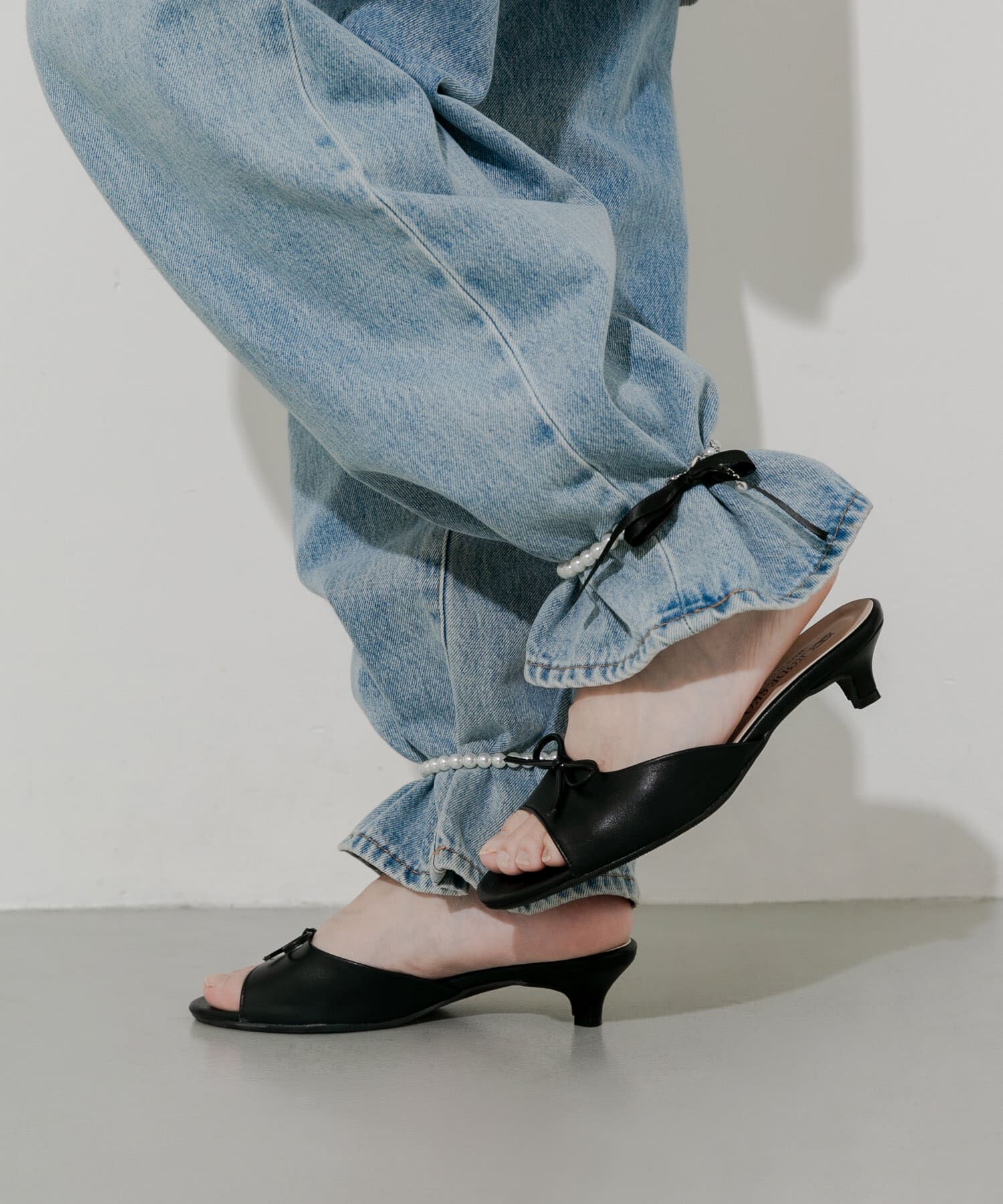 SMELLY「『WEB/一部店舗限定』パールリボンアンクレット」|アンクレット|