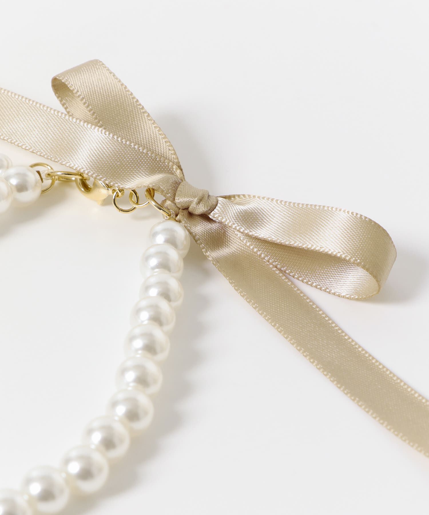 SMELLY「『WEB/一部店舗限定』パールリボンアンクレット」|アンクレット|