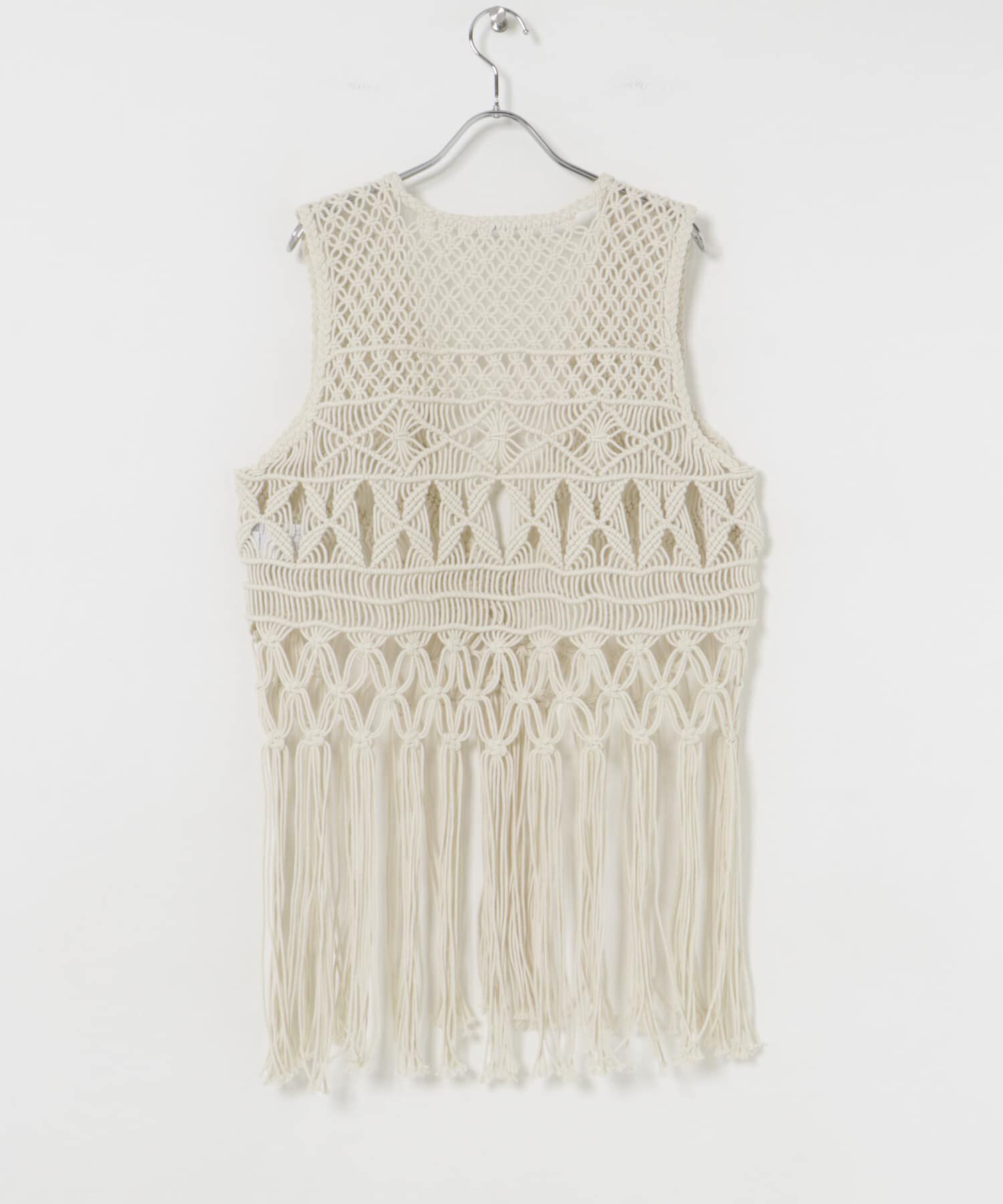 URBAN RESEARCH「マクラメ編みハンドニットベスト」|ベスト・ジレ|