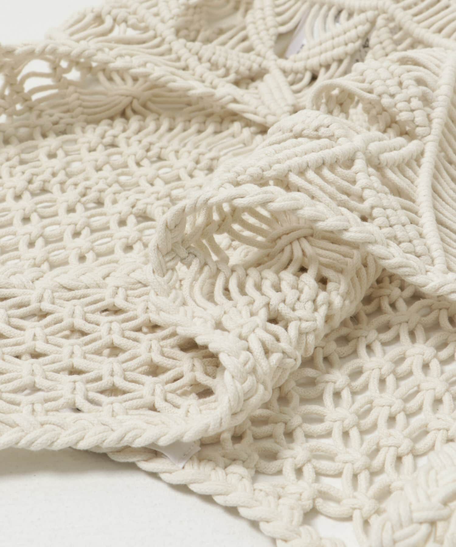 URBAN RESEARCH「マクラメ編みハンドニットベスト」|ベスト・ジレ|