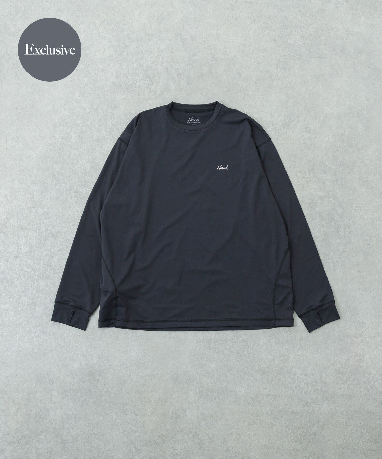 URBAN RESEARCH「『別注』NANGA&times;URBAN RESEARCH RASH GUARD LONG-SLEEVE」|Tシャツ・カットソー|ブラック