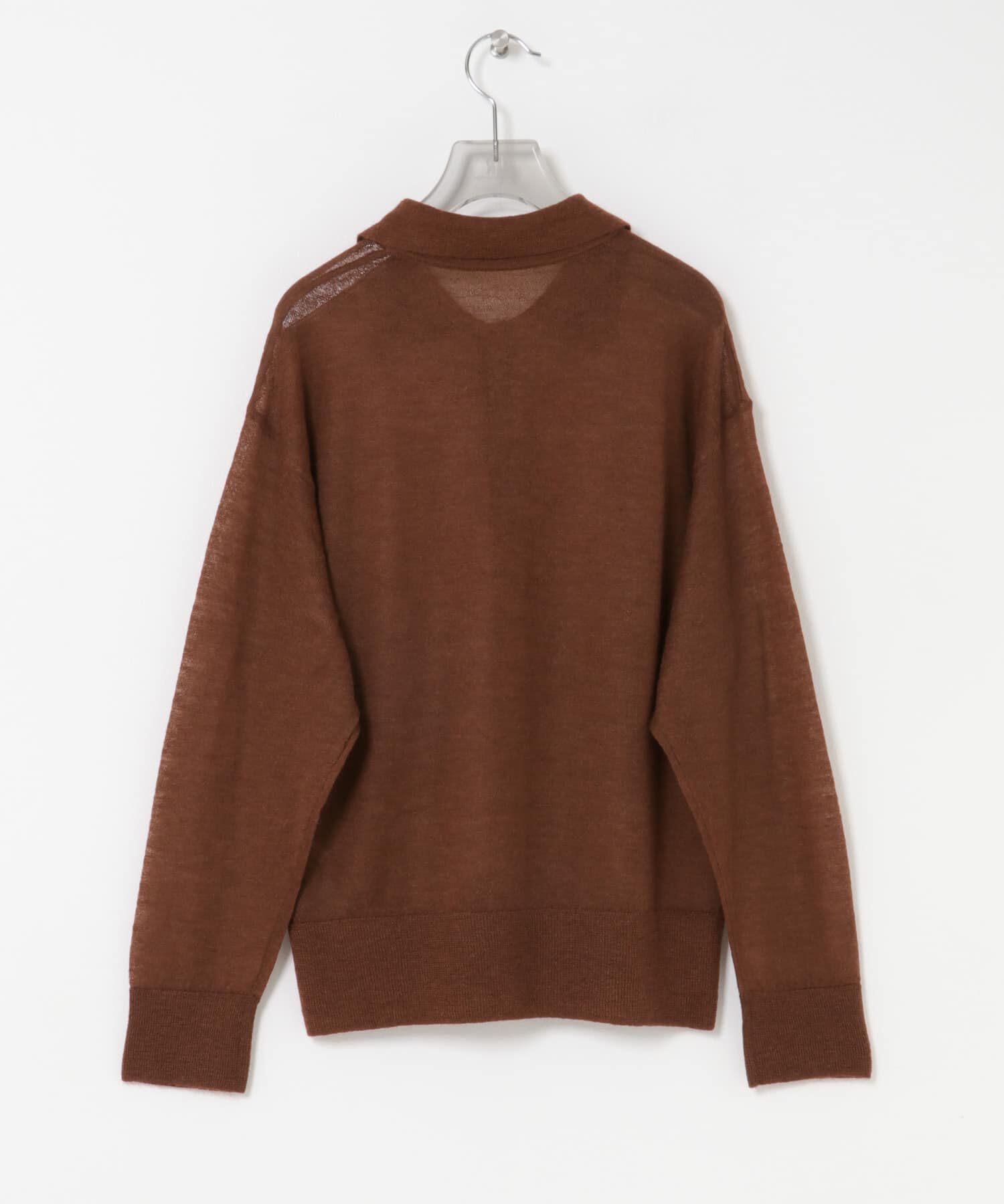 URBAN RESEARCH「ヘアリーポロ衿付きニット」|ニット・セーター|